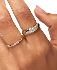 Ana Luisa Kira Slim Gold-Plated Gold Band Ring
