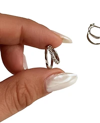 Ana Luisa Toda Silver Double Hoop Earrings