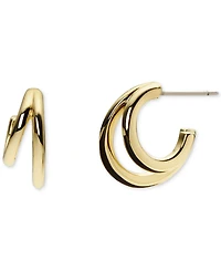 Ana Luisa Scarlett Gold-Plated Double Hoop Earrings