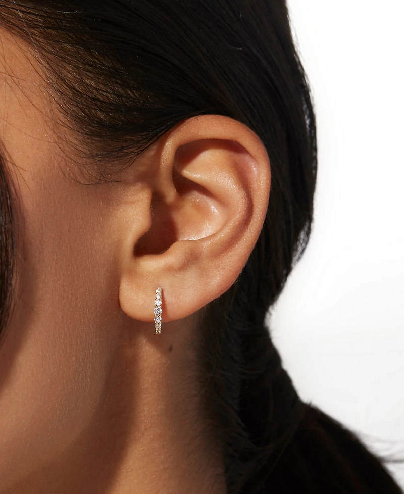 Ana Luisa Nava Gold-Plated Huggie Hoop Earrings