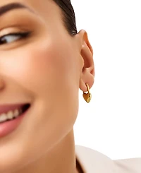 Ana Luisa Cameron Gold-Plated Heart Earrings