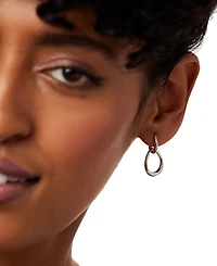 Ana Luisa Sage Rhodium-Plated Drop Earrings