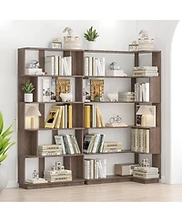 Streamdale Furniture Corner Bookshelf + Bookcase Set