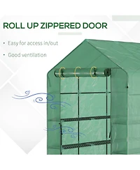 Outsunny 7' x 5' x 6' Walk-In house, Pe Cover,