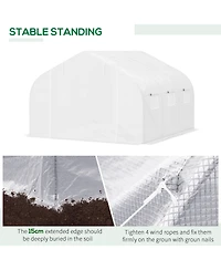 Outsunny 12' x 10' x 7' house Large Portable Walk-in Hot House