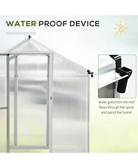 Outsunny 10' x 6' Portable Outdoor Walk-In Garden house w/ Roof Vent