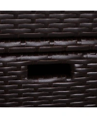 Outsunny Patio Wicker Pool Cabinet