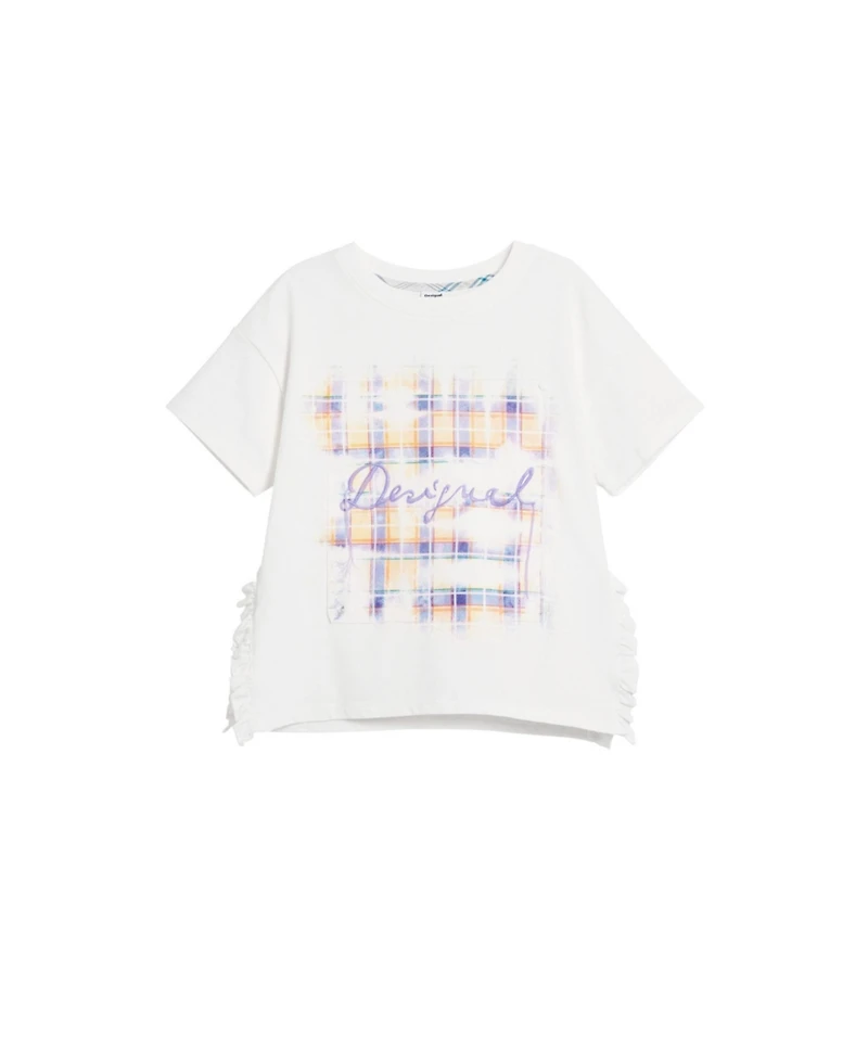 Desigual Girls Girls's Short sleeve check t-shirt