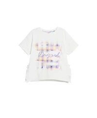 Desigual Girls Girls's Short sleeve check t-shirt