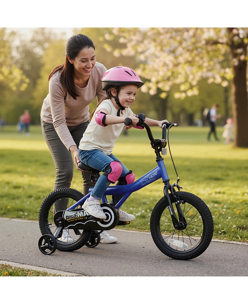 Slickblue Kids Adjustable Bike with Removable Training Wheels for Easy Learning