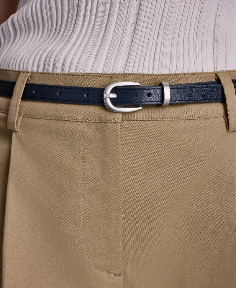 Bcbg Women's Seamed Belted High-Rise Shorts