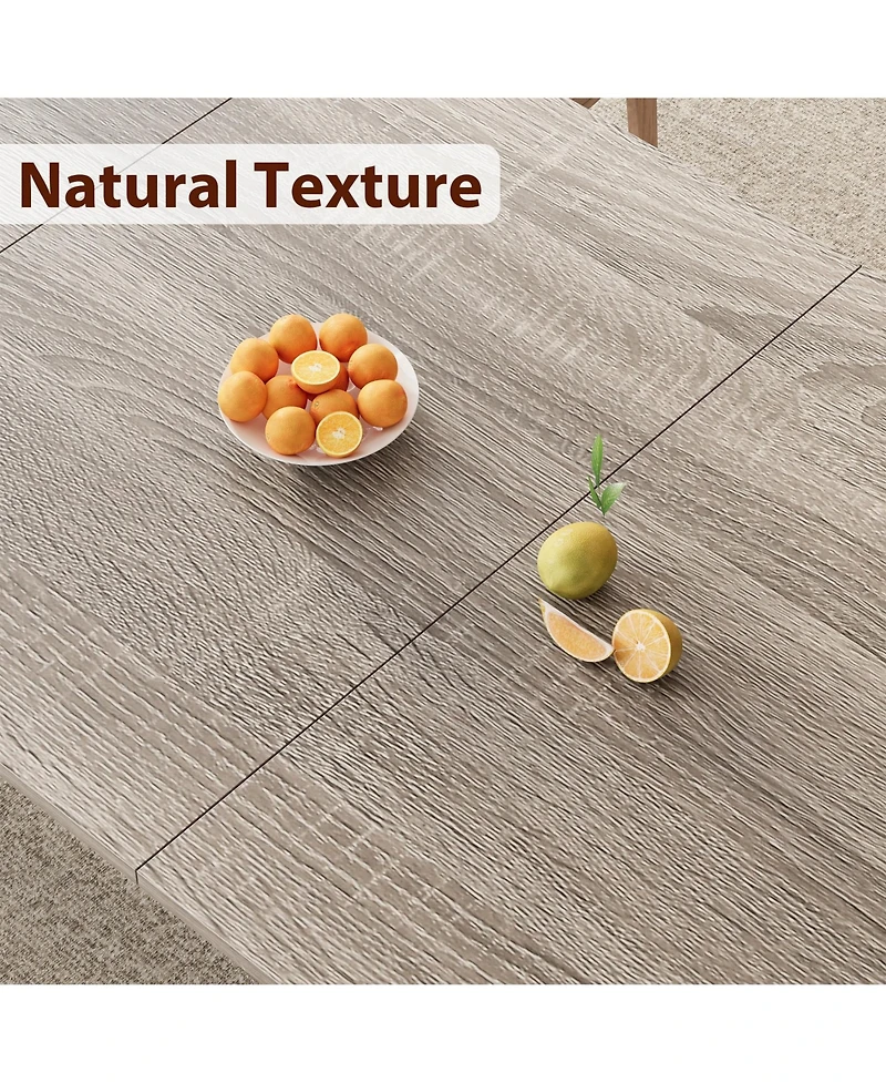 gaomon 6-8 Person 78.7" Industrial Rectangular Dining Table