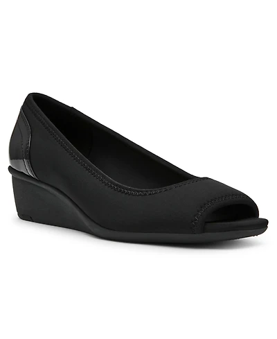 Anne Klein Women's Waylynn Peep-Toe Wedge Pumps