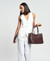 Oleada Marina Napa Leather Tote