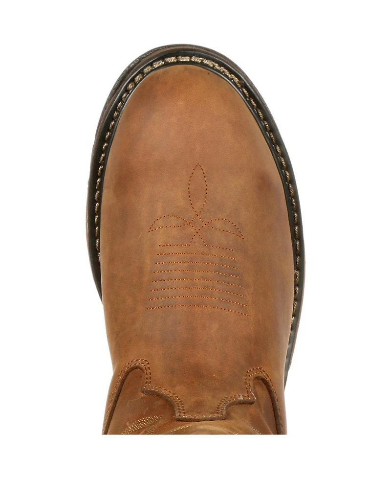 Rocky Men's Original Ride Branson Roper Waterproof Western Boots
