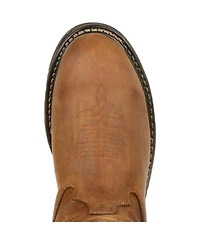 Rocky Men's Original Ride Branson Roper Waterproof Western Boots