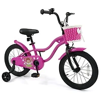 Slickblue Kids Ride On Bike With Training Wheels Beginner Toddler Bicycle