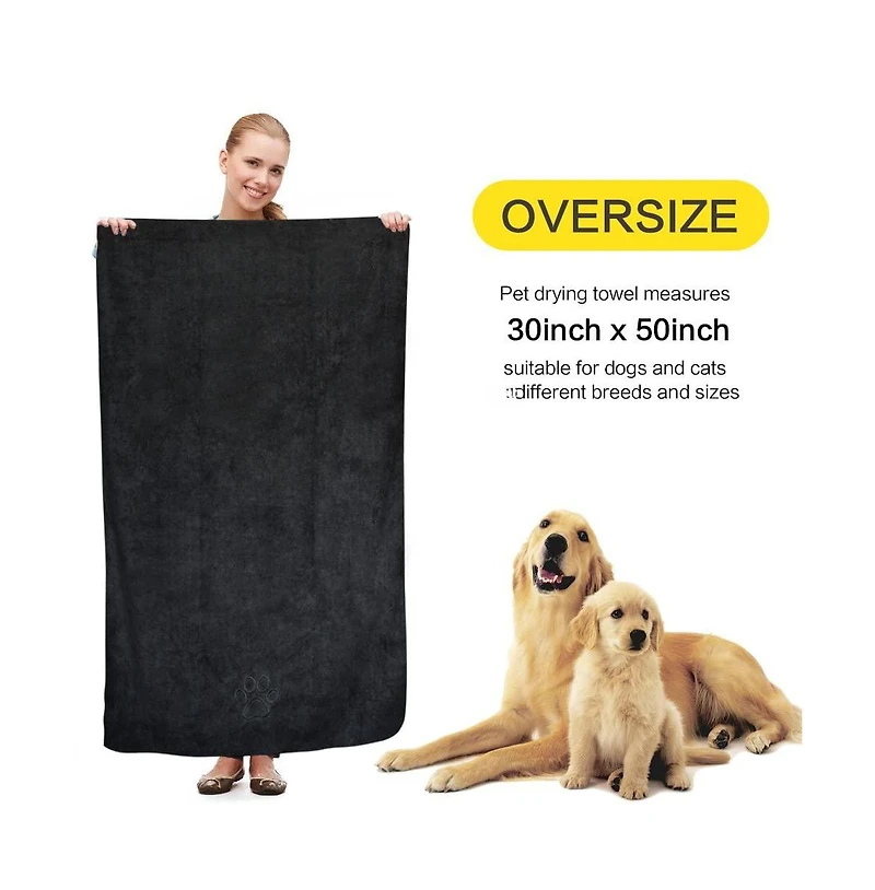 Aronkl Microfiber Pet Drying Towel Super Absorbent for Dogs Cats Ultra Soft Durable Lightweight Warm Cosy