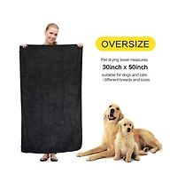Aronkl Microfiber Pet Drying Towel Super Absorbent for Dogs Cats Ultra Soft Durable Lightweight Warm Cosy