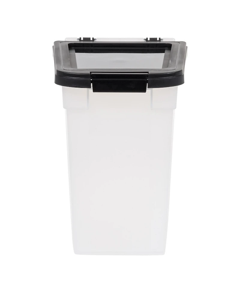 Iris Usa 10 Lbs / 12.75 Qt Airtight Dog Food Storage Container, 2 Pack, for Dog Cat Bird and Other Pet Food Storage Bin, Keep Fresh, Translucent Body,