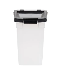Iris Usa 10 Lbs / 12.75 Qt Airtight Dog Food Storage Container, 2 Pack, for Dog Cat Bird and Other Pet Food Storage Bin, Keep Fresh, Translucent Body,