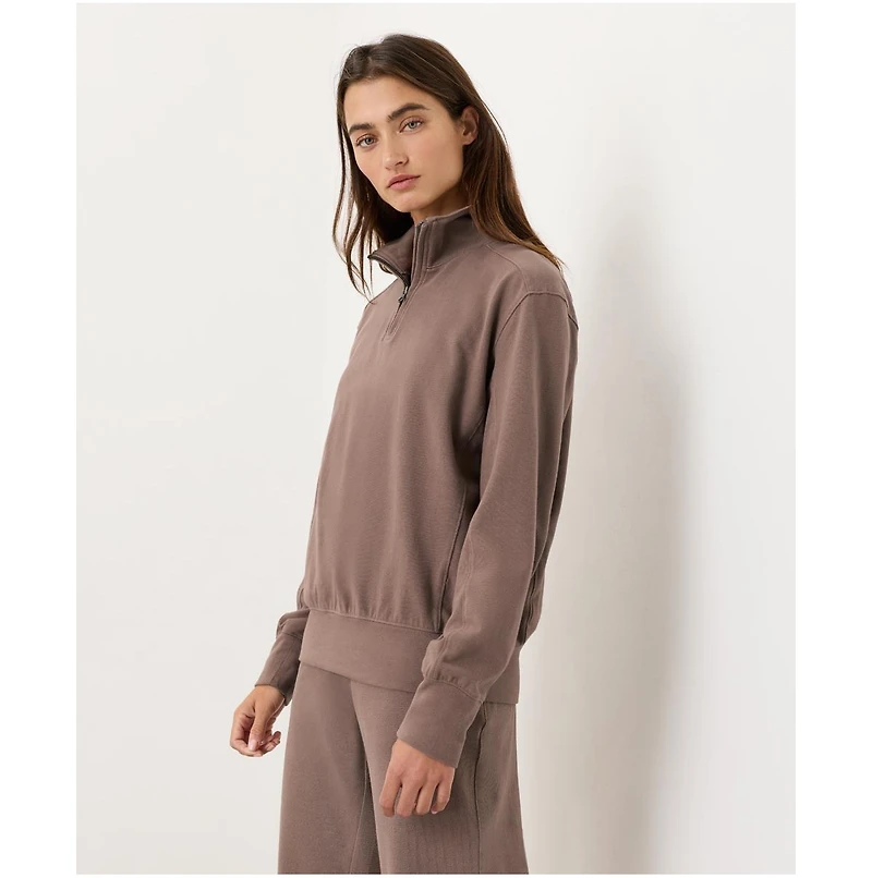 Pact Women's Cloud Knit Quarter Zip Made with Organic Cotton