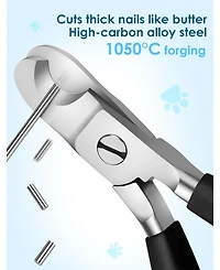 Aronkl Professional Full Metal Dog Nail Clippers Heavy Duty Sharp for Large Dogs Cats Thick Nails with File