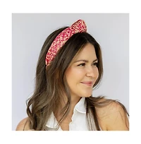 Headbands of Hope Women's Raffia Top Knot Headband - Pink