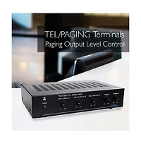 Pyle 100W Bluetooth Power Amplifier with On/Off Switch and Led Indicator PCM60A - 25V/70V Output