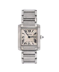 Pre-Owned Cartier Tank Francaise Quartz Watch in Stainless Steel 25mm