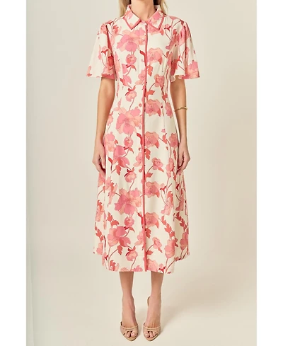 English Factory Women's A-Line Mini Shirt Dress