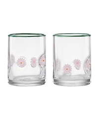 Oneida 24 Seven Flower Tumbler, Set of 2