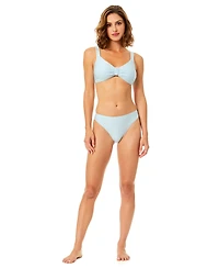 CeCe Women's V-Neck Adjustable Straps Knot Bikini Top