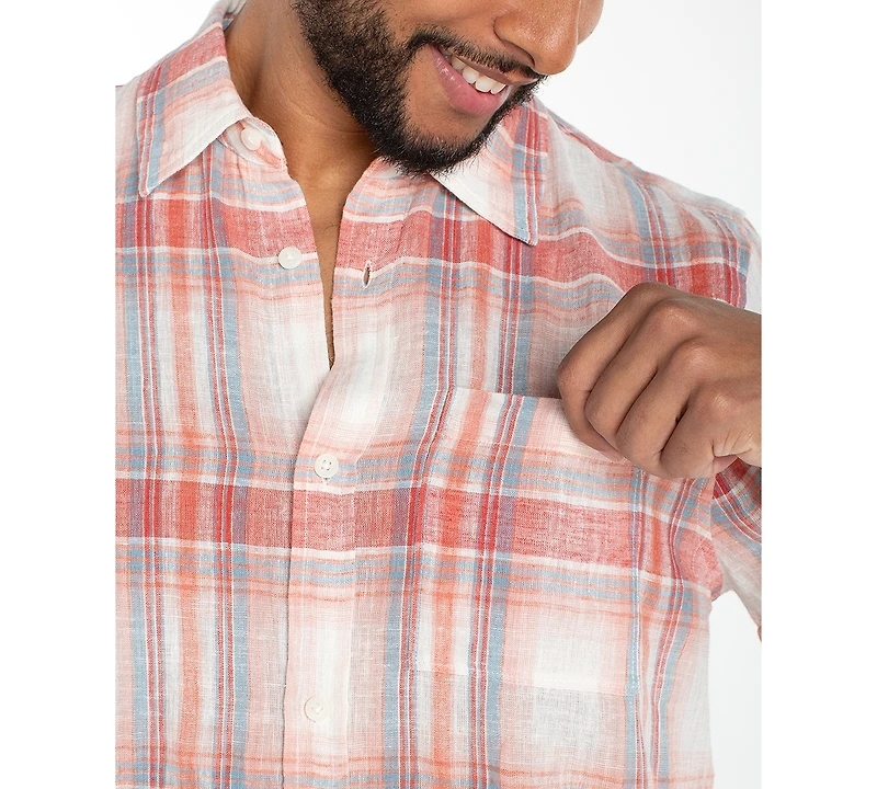 Liverpool Los Angeles Men's Short-Sleeve Button-Up Shirt