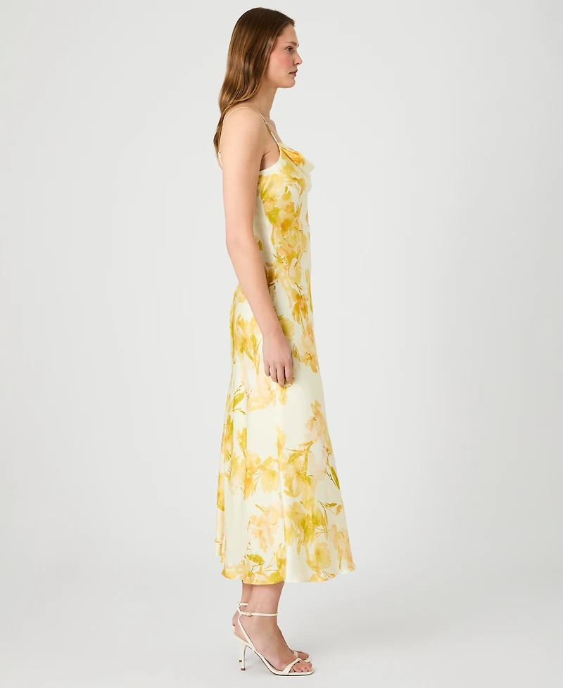 French Connection Women's Printed Cowl Neck Dress