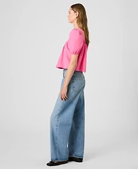 French Connection Women's Short-Sleeve Square Neck Top