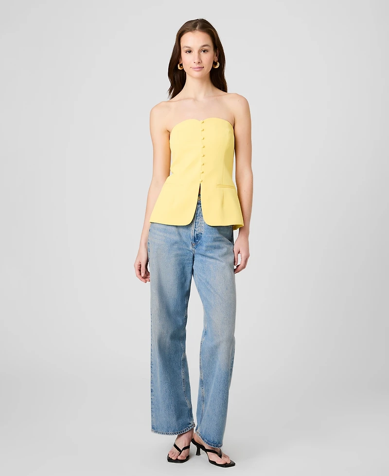 French Connection Women's Harry Suiting Strapless Top