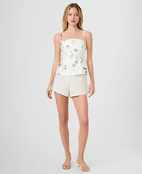 French Connection Women's Sleeveless Straight Neck Top