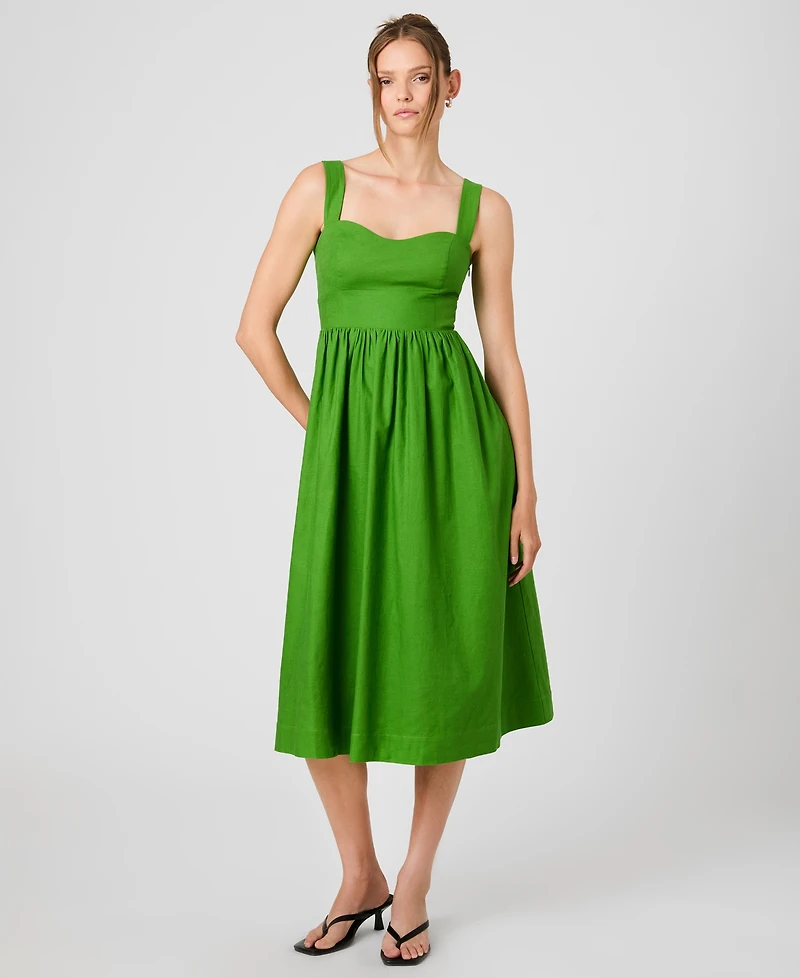 French Connection Women's Sleeveless Sweetheart Neck Dress