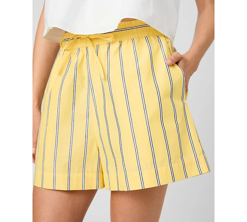 French Connection Women's Striped Drawstring Shorts