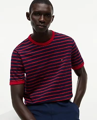 Tommy Hilfiger Men's Slub Yarn-Dye Stripe T-Shirt