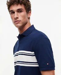 Tommy Hilfiger Men's Placed Breton Stripe Polo Shirt
