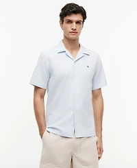 Tommy Hilfiger Men's Cotton Linen Dobby Shirt