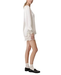 Line & Dot Women's Nicolo Lace Trim Shorts