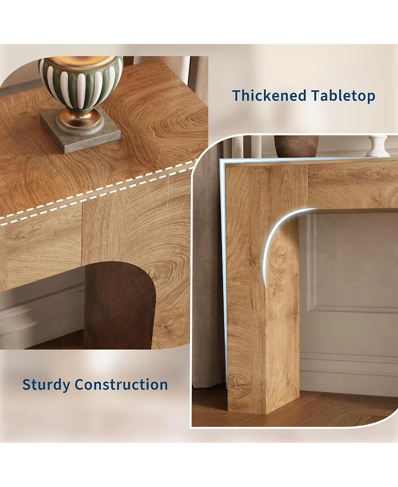 gaomon 47 Inch Long Console Table for Entryway,Slim Narrow Entrance Tables,Foyer Accent,Hallway Table,Farmhouse Wood Sofa Table