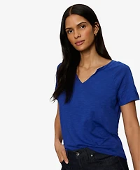 Sanctuary Petite Short-Sleeve V-Neck T-Shirt