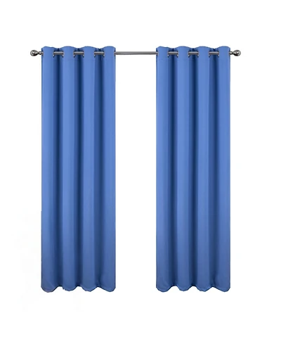 Rt Designers Collection Oakley Embossed Blackout Polyester Window Curtain Grommet Panel