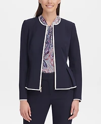 Tommy Hilfiger Women's Zip-Front Peplum Jacket