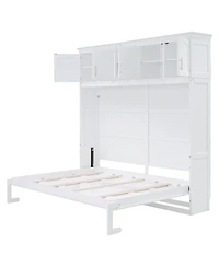 Streamdale Furniture Murphy Bed Wall Bed with Top Cabinets