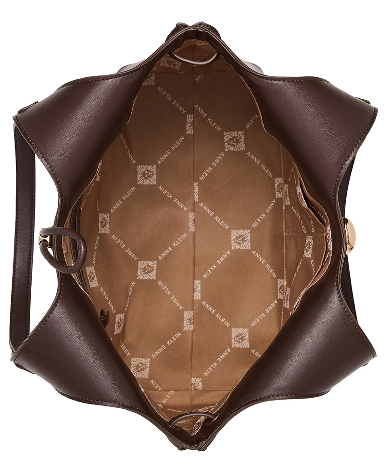 Anne Klein Medium with Animal Print Pouch Tote Handbag